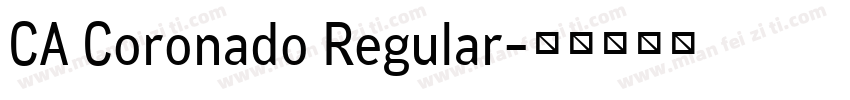 CA Coronado Regular字体转换